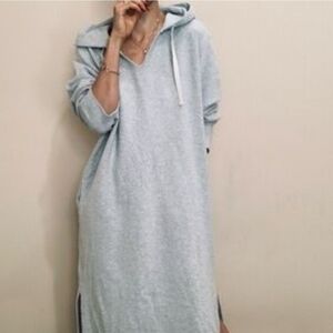 Aerie Light Gray Midi Dress XS